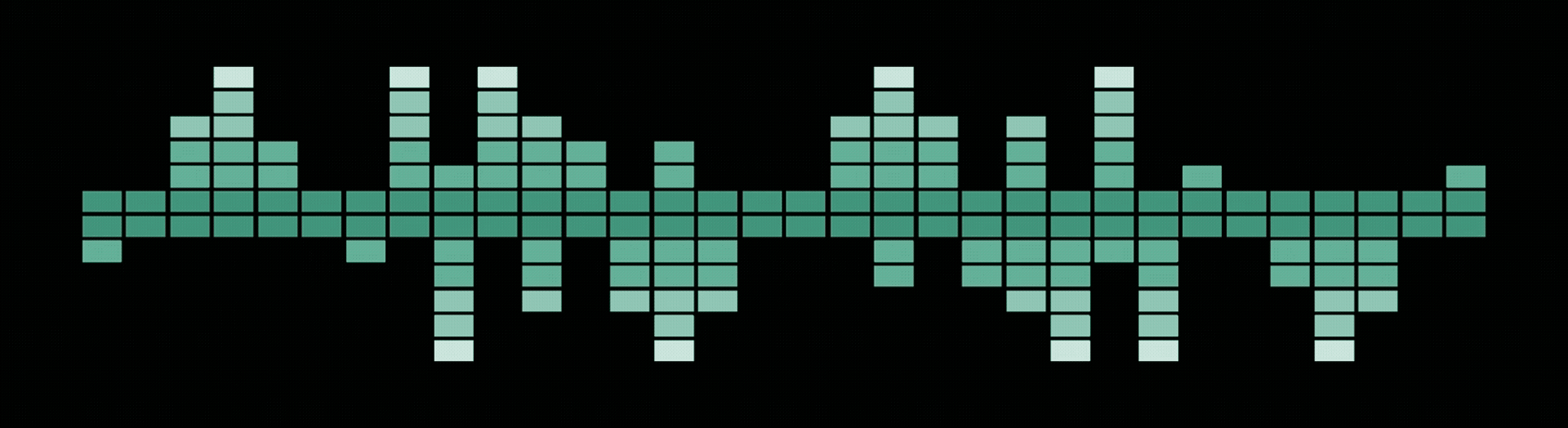 Animated equalizer graphic